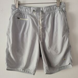 Vuori Shorts Mens Small 7" Gray Drawstring Active Lightweight Sport Running‎